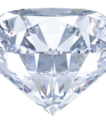 Large Crystal Clear Round Cut Diamond. 3D rendering illustration isolated on white background